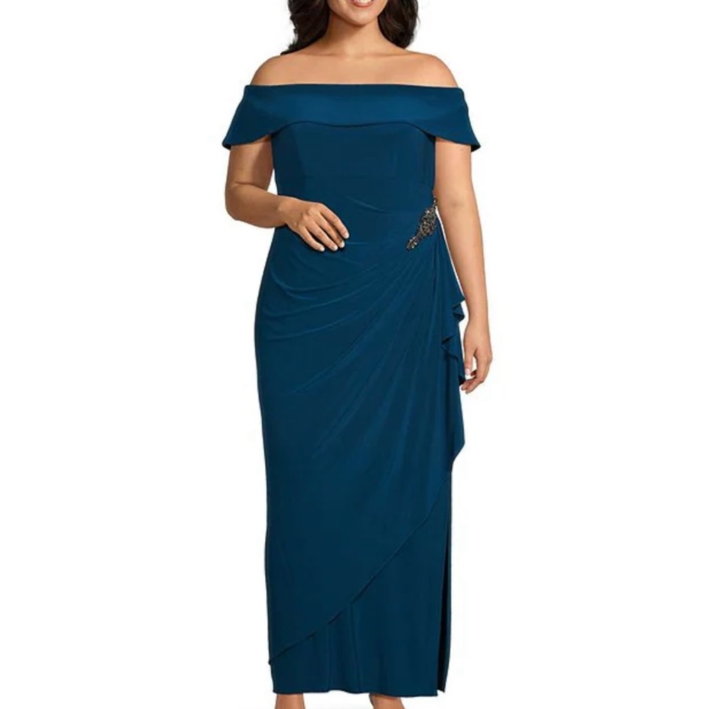 Alex Evenings Teal Gown